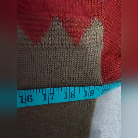 ECOTE Urban Outfitters Red and Brown Totem Aztec Sweater. Size XS - Picture 6 of 7